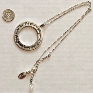 White House Black Market Silver Tone Necklace